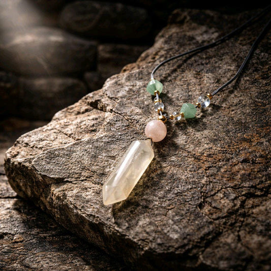 large citrine necklace