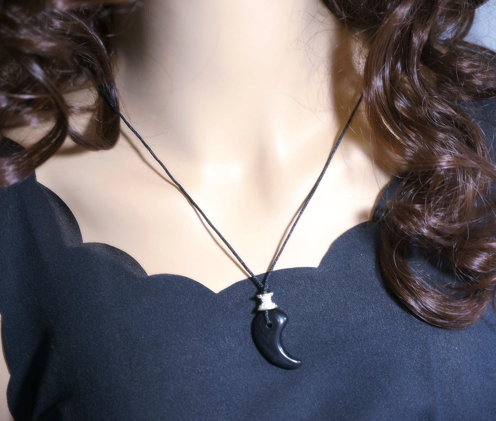 Rainbow Eye Obsidian Necklace Pendant: Sterling Silver Charm, Adjustable Rope, Chunk Black Stone Jewelry Spiritual Gift for Men