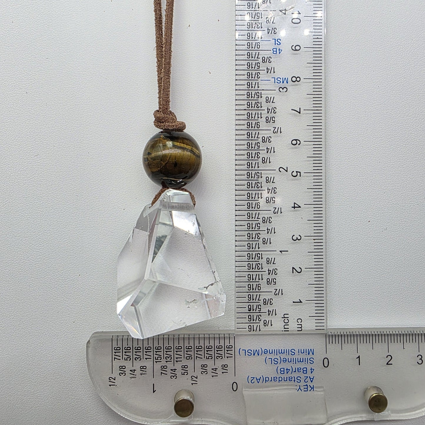 Large Chunky Raw Clear Quartz Necklace Faceted Himalaya Crystal Point Pendant Tiges Eye Jewelry Men Necklace Crysta Yoge Reiki Healing Gift