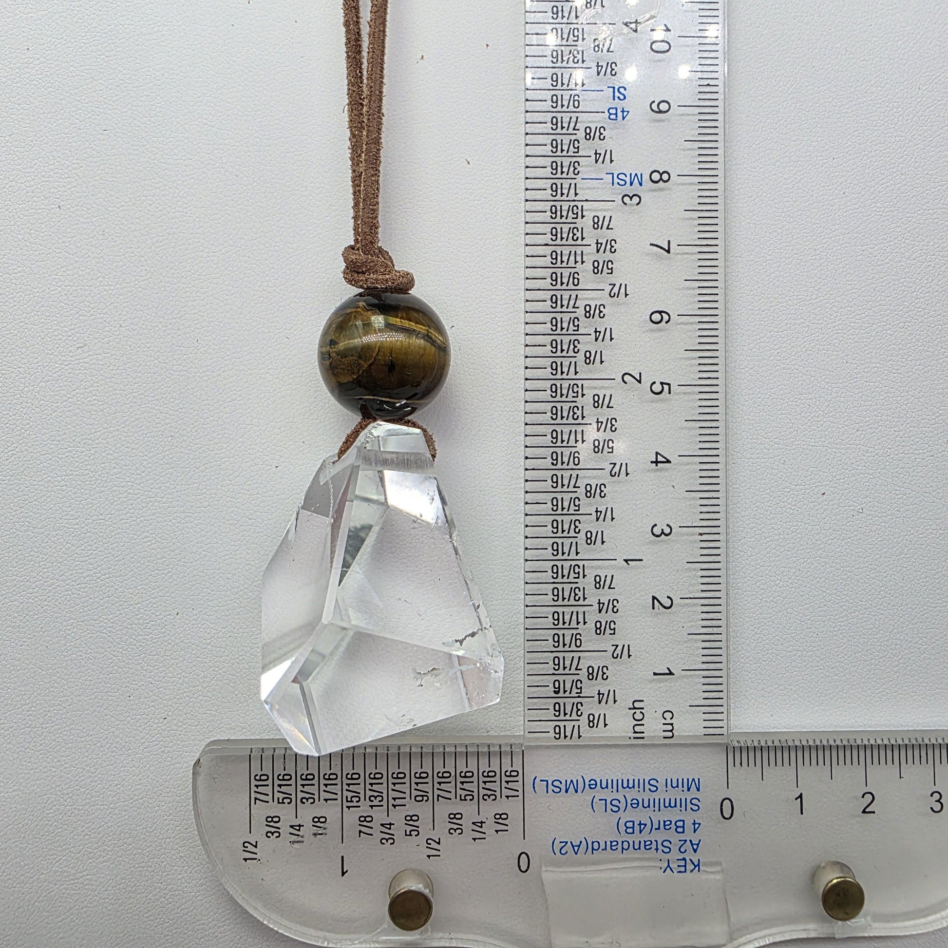 Large Chunky Raw Clear Quartz Necklace Faceted Himalaya Crystal Point Pendant Tiges Eye Jewelry Men Necklace Crysta Yoge Reiki Healing Gift