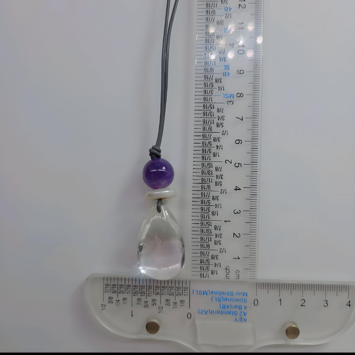 Clear Quartz Necklace, Baroque Pearl Jewelry, Natural Amethyst Pendant, Natural Chunky Stone Boho Gift, Genuine Leather cord Adjustable