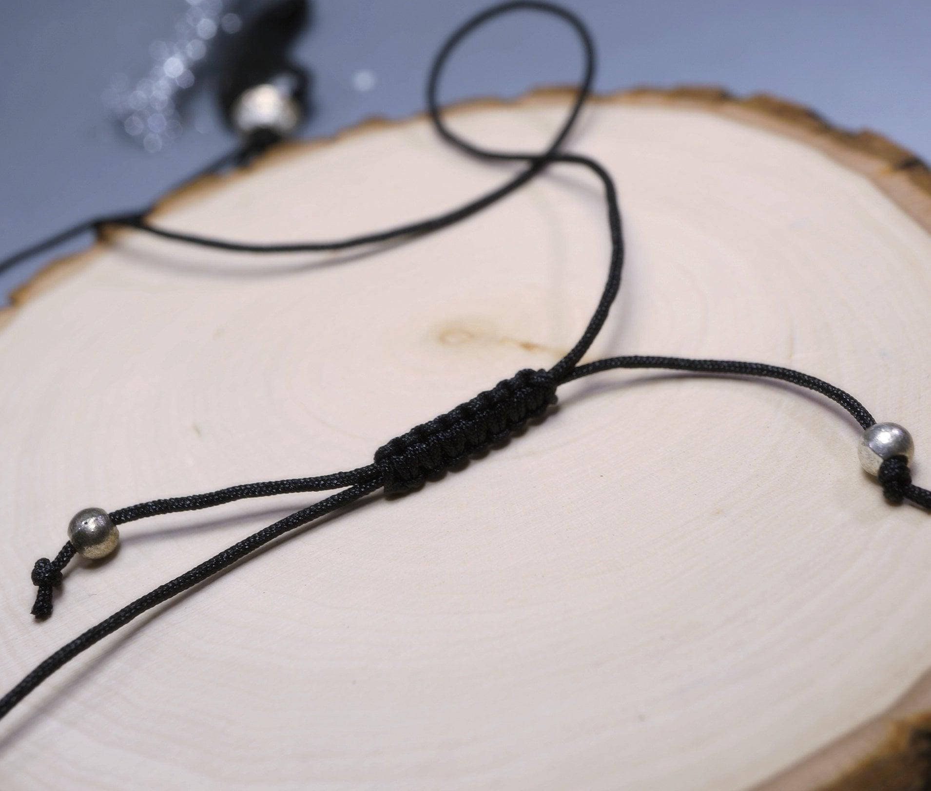 Rainbow Eye Obsidian Pendant: Sterling Silver Charm, Adjustable Rope