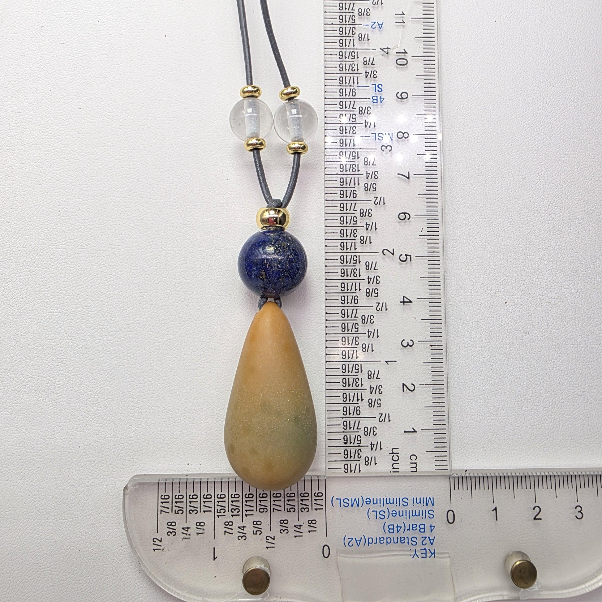 Glow in the Dark Necklace, Lapis Lazuli Pendant, Natural Luminous Stone Jewelry, Unique Night Glow Charm, Celestial Boho Chunky Gemstone