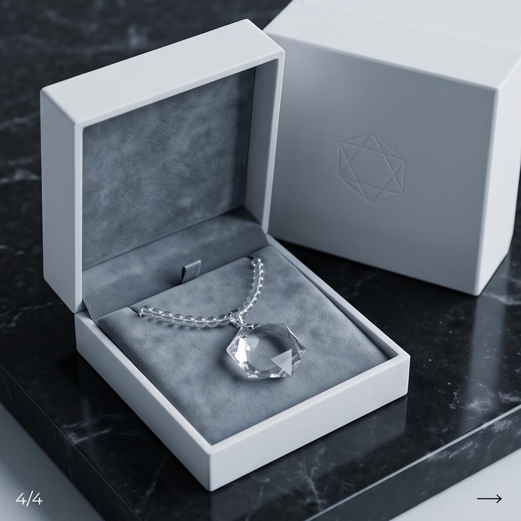 Clear Quartz Necklace, Star of David Pendant, Natural Chunky Crystal Geometry Jewelry, Clear Quartz Choker, Minimalist Gemstone Necklace