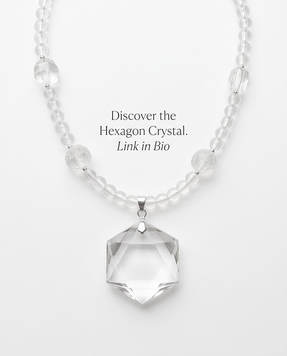 Clear Quartz Necklace, Star of David Pendant, Natural Chunky Crystal Geometry Jewelry, Clear Quartz Choker, Minimalist Gemstone Necklace